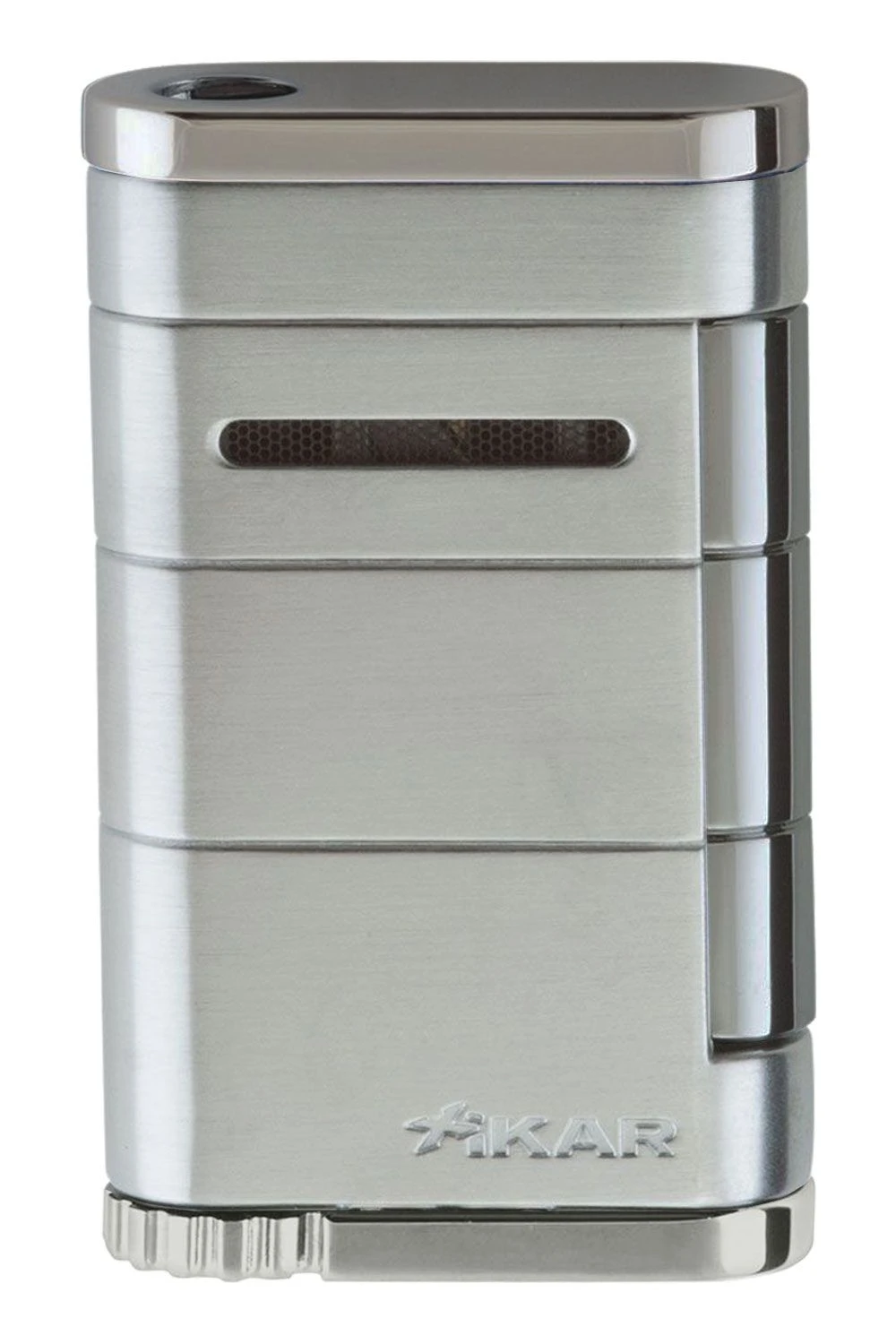 Xikar Allume Single Jet Silver Satin Cigar Lighter 3 Xikar Allume Single Jet Silver Satin Cigar Lighter
