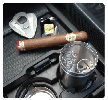 Xikar Portable Cigar Ash Can With Spiral Cigar Rest 4 Xikar Portable Cigar Ash Can With Spiral Cigar Rest - Image 2