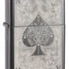 Zippo Ace Filigree Black Ice Lighter -Elighters Shop zippo ace filigree black ice lighter 45