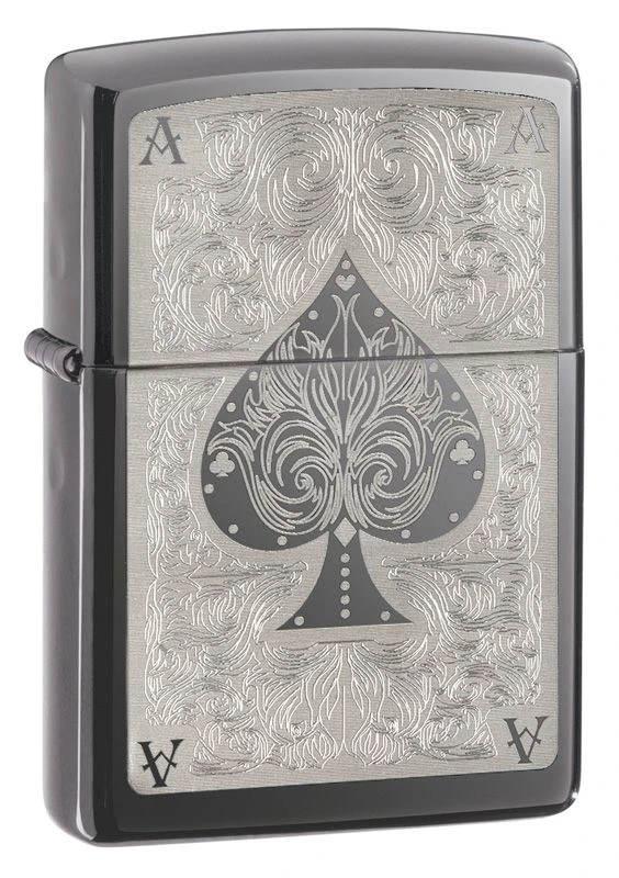 Zippo Ace Filigree Black Ice Lighter 3 Zippo Ace Filigree Black Ice Lighter