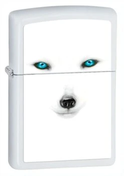Zippo Artic Fox White Matte Lighter