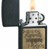 Discontinued - Zippo Brass Emblem Black Crackle Lighter 1 Discontinued - Zippo Brass Emblem Black Crackle Lighter -Elighters Shop zippo brass emblem black crackle lighter 42