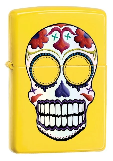 Zippo Day Of The Dead Skull Lemon Lighter 3 Zippo Day Of The Dead Skull Lemon Lighter