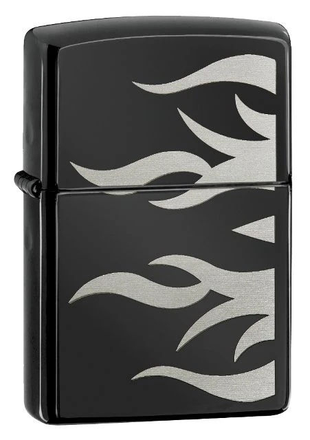 Zippo Ebony Flames Windproof Lighter 3 Zippo Ebony Flames Windproof Lighter