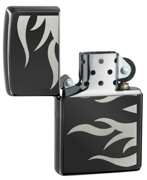 Zippo Ebony Flames Windproof Lighter 4 Zippo Ebony Flames Windproof Lighter - Image 2