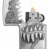 Zippo Fire Breathing Dragon Brushed Chrome Lighter 1 Zippo Fire Breathing Dragon Brushed Chrome Lighter -Elighters Shop zippo fire breathing dragon brushed chrome lighter 54