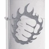 Zippo Fist & Fire Brushed Chrome Lighter 1 Zippo Fist & Fire Brushed Chrome Lighter -Elighters Shop zippo fist fire brushed chrome lighter 41