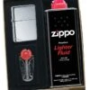 Zippo High Polish Chrome Vintage Lighter Gift Kit - Ships By Ground Only -Elighters Shop zippo high polish chrome vintage lighter gift kit 49