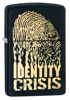 Zippo Identity Crisis Black Matte Lighter