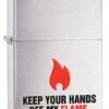 Zippo Keep Your Hands Off Brushed Chrome Windproof Lighter 2 Zippo Keep Your Hands Off Brushed Chrome Windproof Lighter -Elighters Shop zippo keep your hands off brushed chrome windproof lighter 59