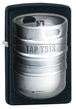 Zippo Kegger Black Matte Windproof Lighter