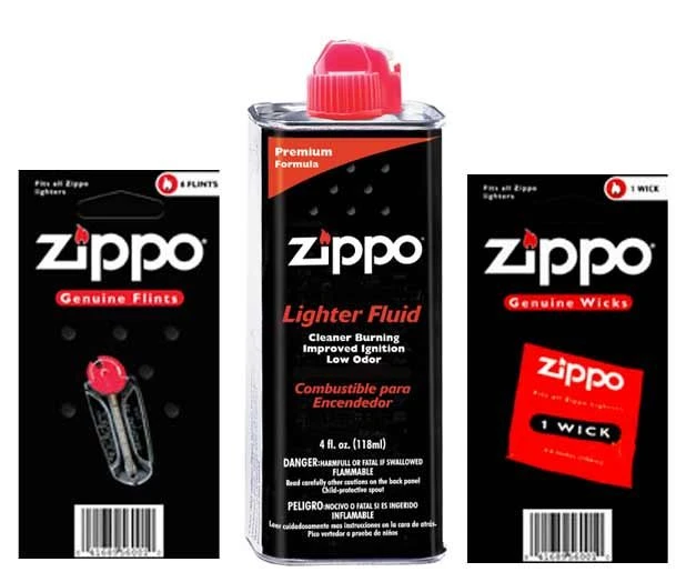 Zippo Lighter Starter Kit 3 Zippo Lighter Starter Kit