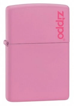 Zippo Pink Matte Lighter With Zippo Logo