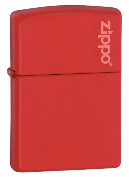 Zippo Red Matte Lighter With Zippo Logo 4 Zippo Red Matte Lighter With Zippo Logo - Image 2