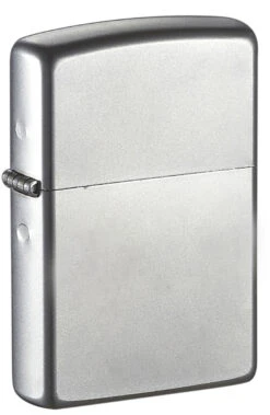Zippo Satin Chrome Lighter With Double Torch Lighter Insert