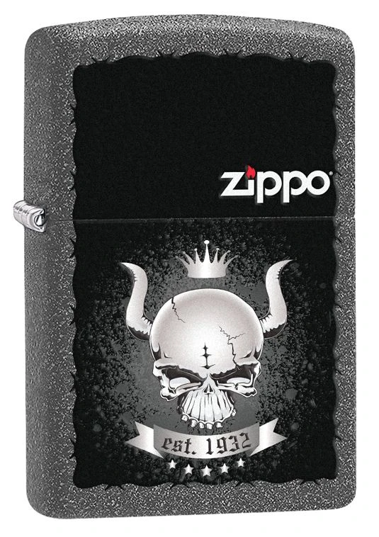 Zippo Skull Crown Iron Stone Windproof Lighter 3 Zippo Skull Crown Iron Stone Windproof Lighter
