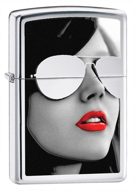 Zippo Sunglasses High Polish Chrome Lighter 3 Zippo Sunglasses High Polish Chrome Lighter