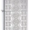 Zippo Swirled Circles High Polish Chrome Windproof Lighter
