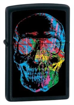 Zippo X-Ray Skull Black Matte Lighter