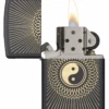 Zippo Yin & Yang Laser Engraved On Black Matte Lighter